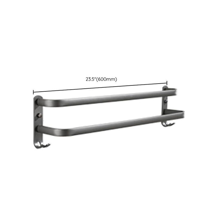 BowLift | Modern Bathroom Fixture Set Towel Bar Gray Bathroom Shelf Bathroom Set