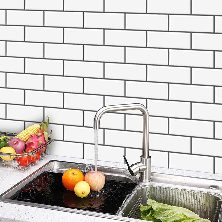 BowLift | Tile Peel & Stick Rectangle Waterproof Solid Plastic Peel & Stick Subway Tile for Shower