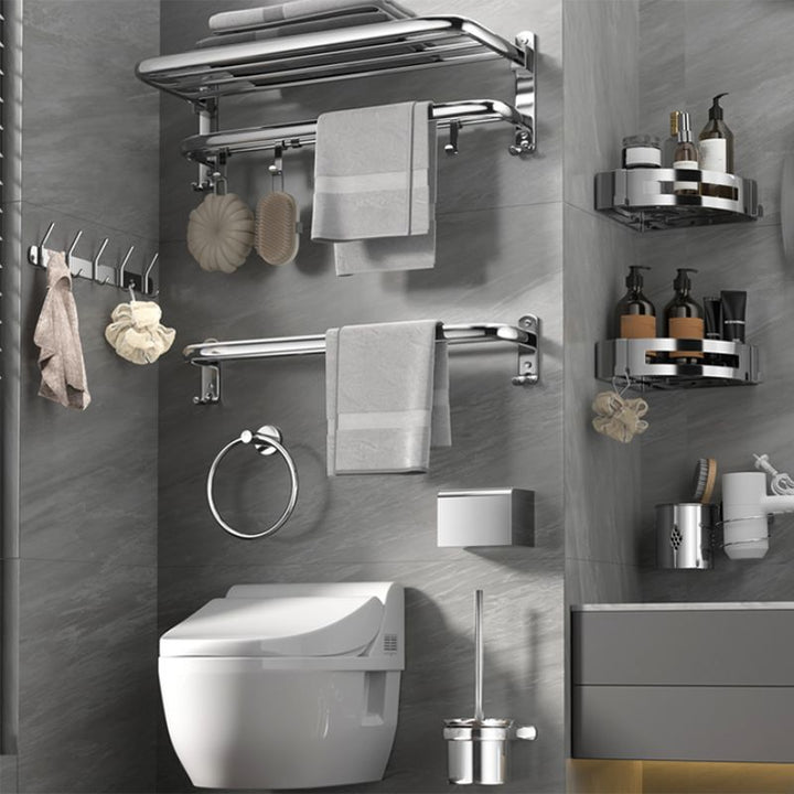 BowLift | Modern Stainless Steel Bathroom Shelf Bathroom Accessories Hardware Set
