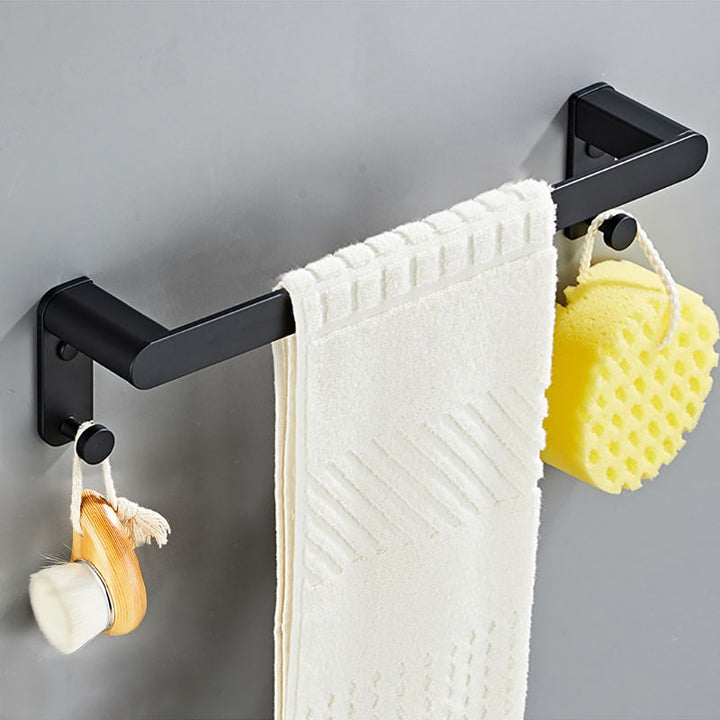 BowLift | Metal Bathroom Set 5-piece Modern Style Black Bathroom Accessories Set