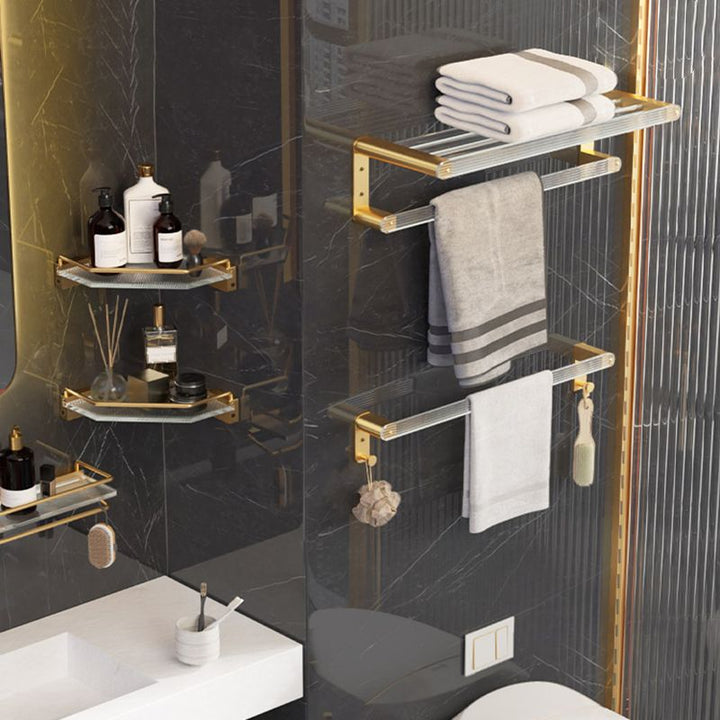 BowLift | 6-piece Bathroom Set Aluminium and Acrylic Bathroom Accessories Hardware Set