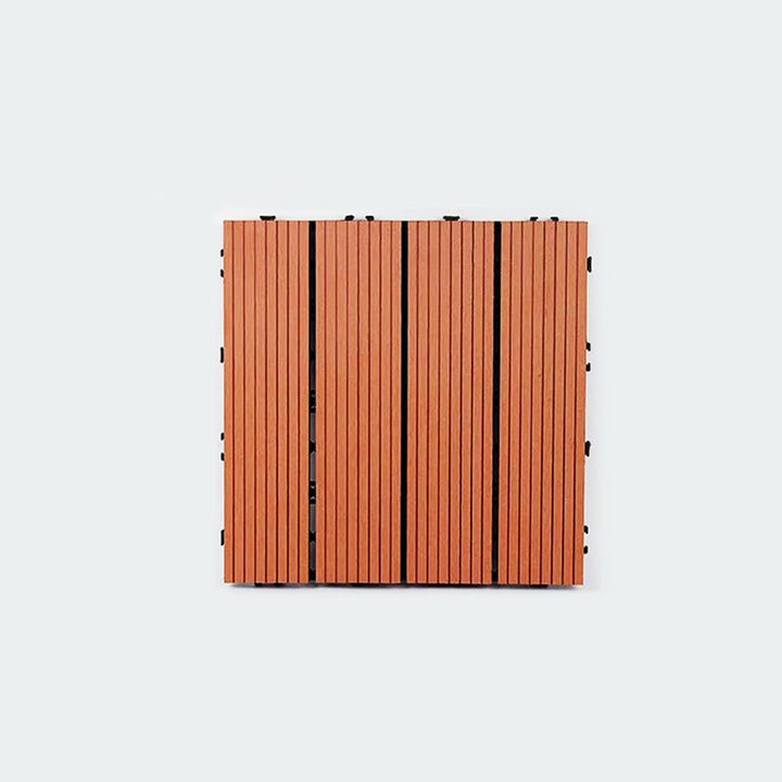BowLift | Composite Plank Tiles Striped Pattern Square Deck Flooring Outdoor Patio