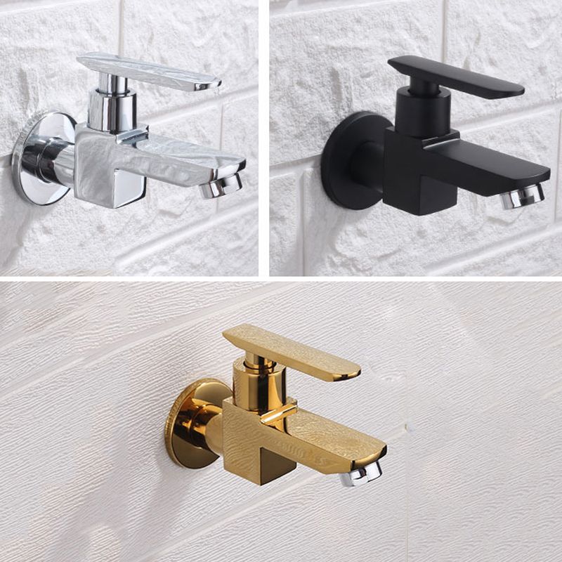 BowLift | Contemporary Wall-Mounted Bathroom Faucet Lever Handles Solid Brass Faucet