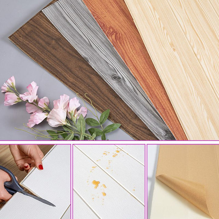 BowLift | Living Room Wall Paneling Peel and Stick Wood Look Design Waterproof Wall Paneling