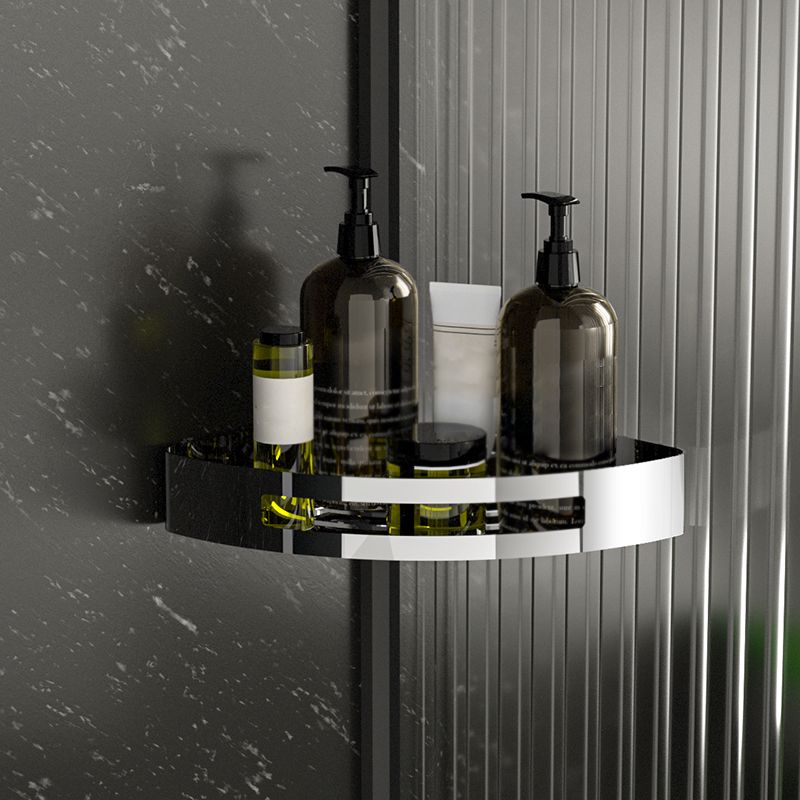 BowLift | Polished Chrome Modern Bathroom Accessory Set Stainless Steel Triangular Bath Shelf