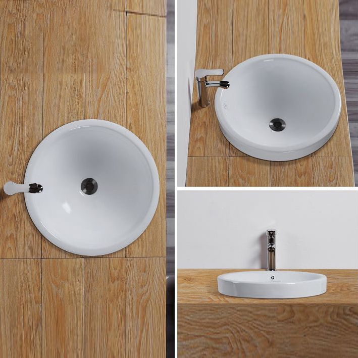 BowLift | Contemporary oval wash stand ceramic metal undercounter basin