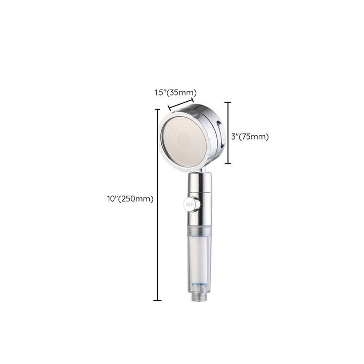 BowLift | Modern Handheld Showerhead 3 Spray Round Metal Shower Heads