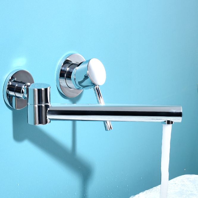 BowLift | Contemporary Wall-Mounted Single-Hand Kitchen Faucet Low Arc Water Filler