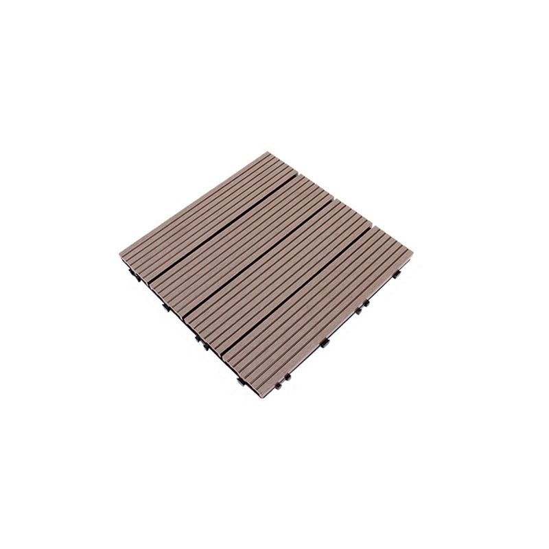 BowLift | 12" X 12" 4-Slat Square Deck/Patio Floor Tiles Snap Installation Floor Plank Tiles