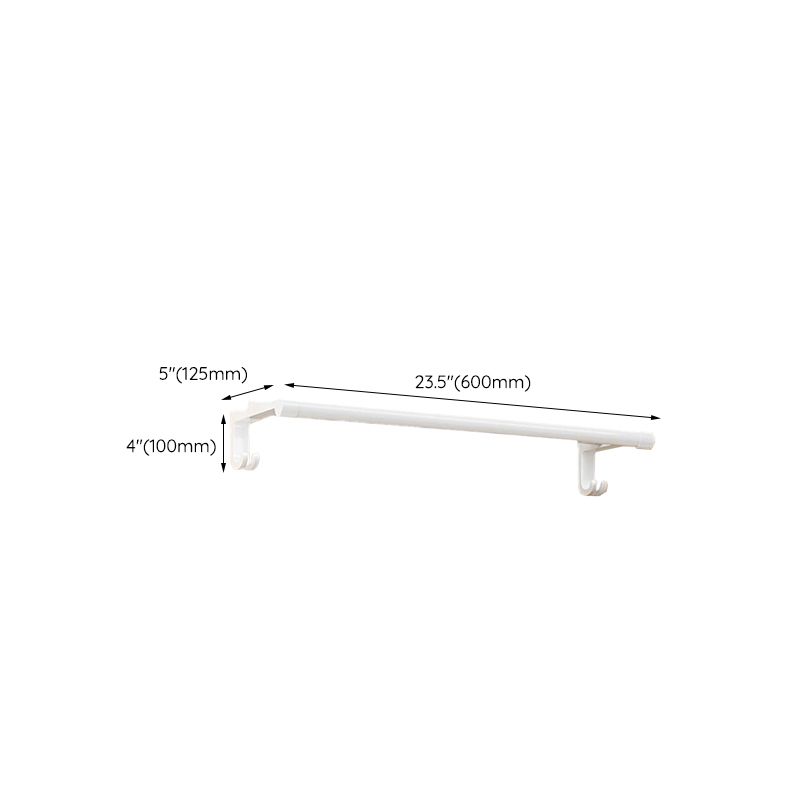 BowLift | White Bathroom Accessory Set Contemporary Aluminum Bathroom Accessory Kit with Towel Holder