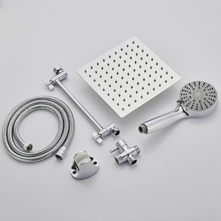 BowLift | Wall Mounted Adjustable Shower Head Modern Square Metal Shower Head