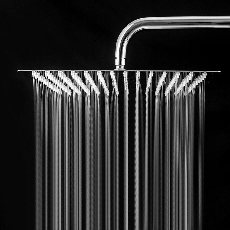 BowLift | Contemporary Shower Combination Dual Shower Head Ceiling Mounted Metal Square Shower Head
