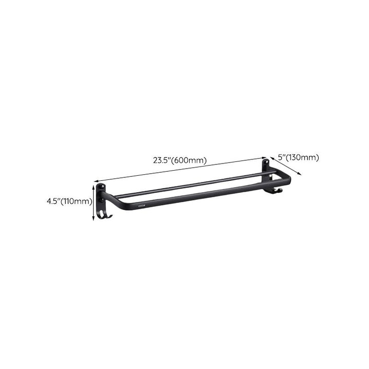 BowLift | Traditional Aluminum Bathroom Accessories Set Black Bathroom Accessories Kit