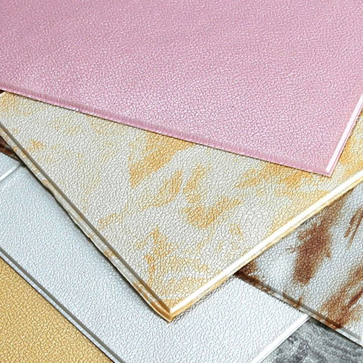 BowLift | Glam Wall Covering Peel and Stick Texture Effect Design Square Wall Panel