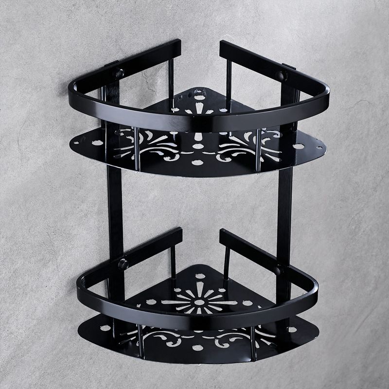 BowLift | Contemporary 8-piece Bathroom Accessory Set Matte Black Bathroom Shelf/Paper Holder/Towel Hook