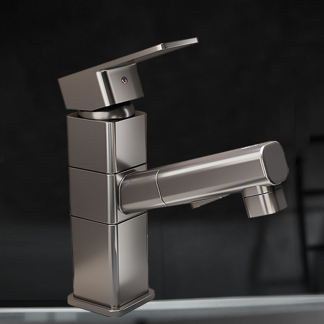 BowLift | Contemporary bathroom sink faucet single-handle swivel spout sink faucet
