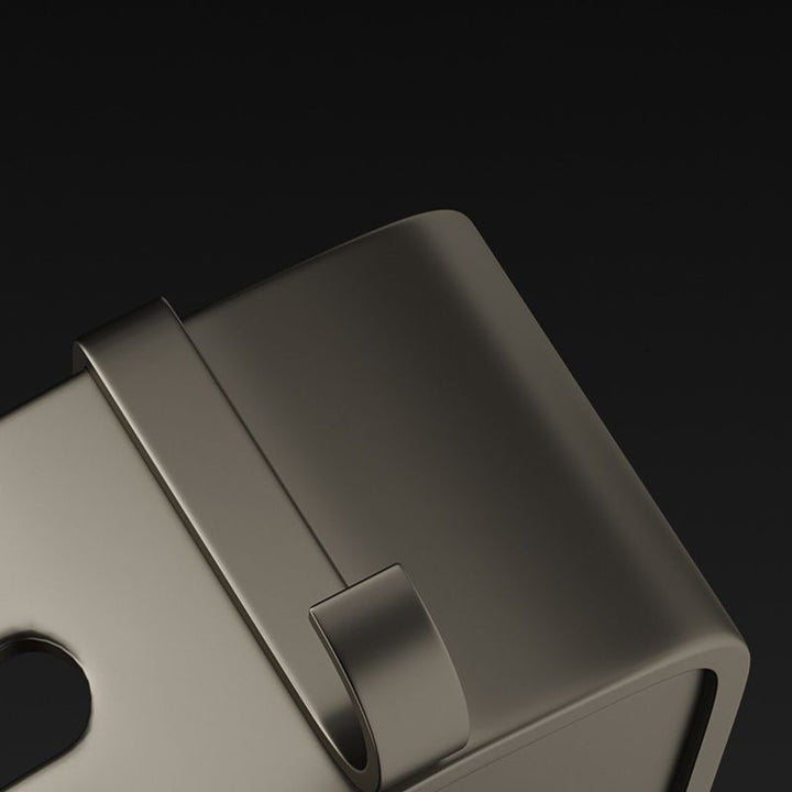 BowLift | Contemporary Aluminum Bathroom Accessory Set Gray Bath Shelf