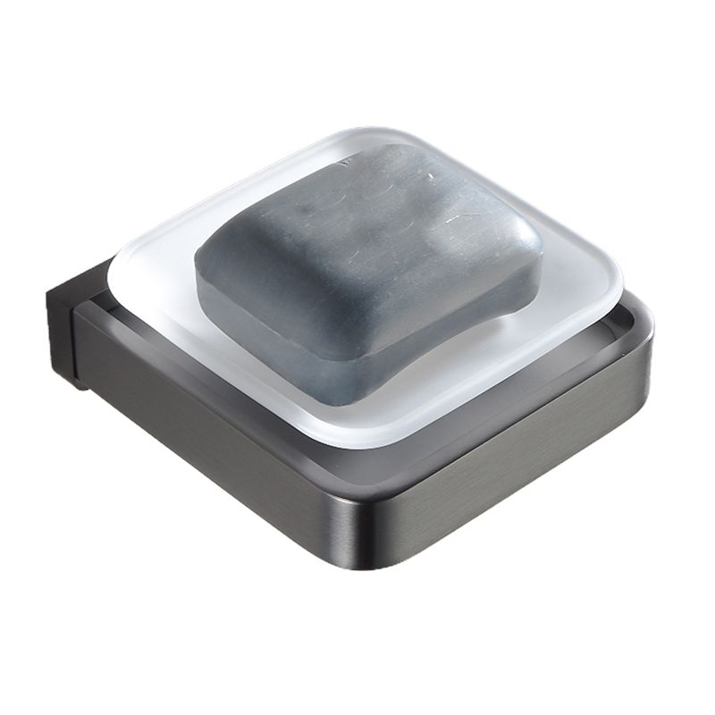 BowLift | Gray metal modern bathroom accessories as a single item or as a set