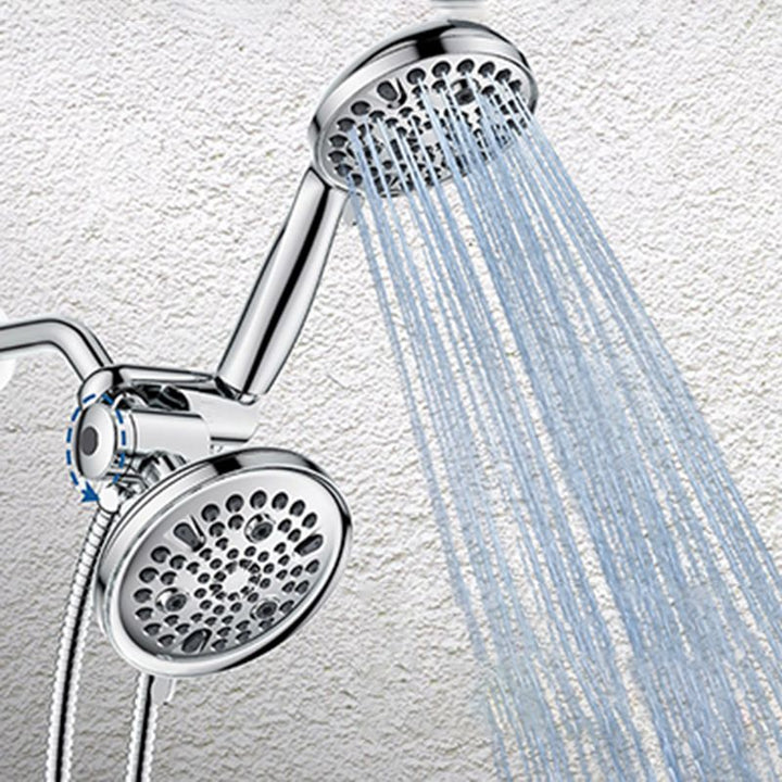 BowLift | Contemporary Shower Combination Adjustable Shower Head Chrome Ceiling Mounted Round Shower Head