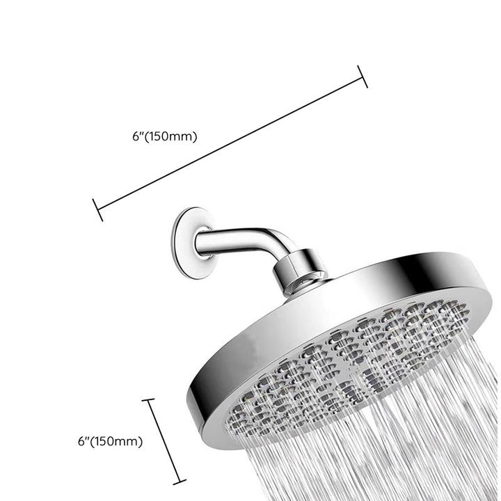 BowLift | Contemporary Shower Combination Fixed Shower Head Stainless Steel Wall Mounted Round Shower Head