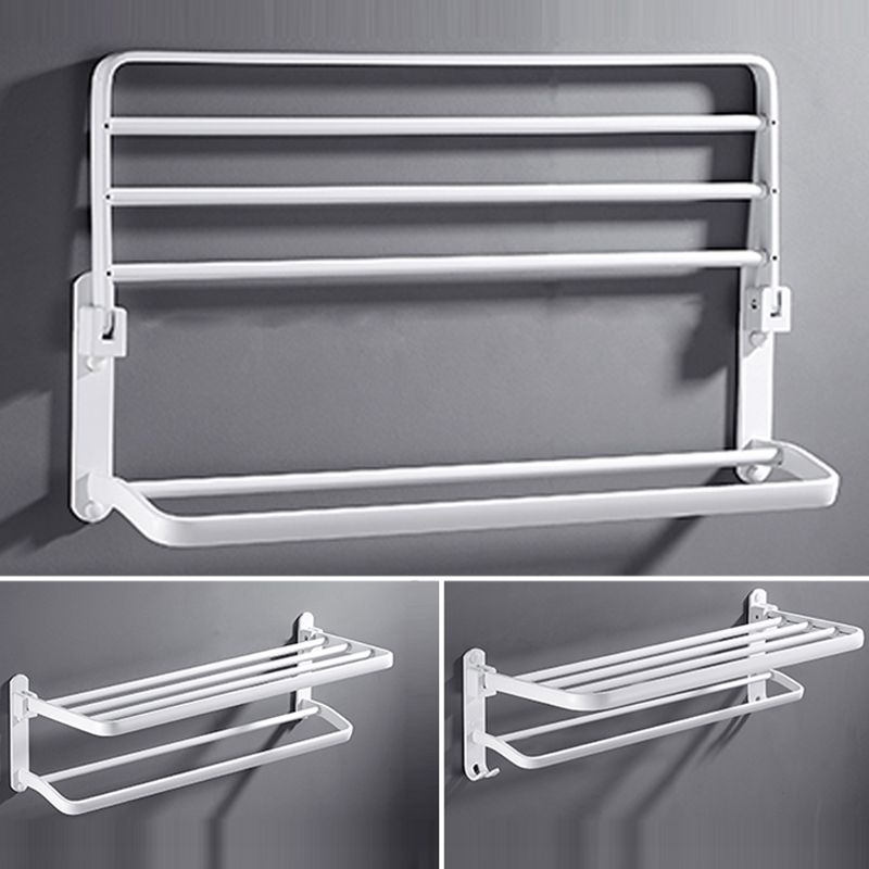 BowLift | White Bathroom Accessories Hardware Set Modern Bathroom Accessories Set, Towel Holder