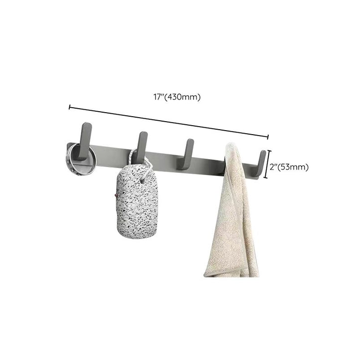 BowLift | Matt gray bathroom accessory set bathroom shelf/towel holder & paper holder included