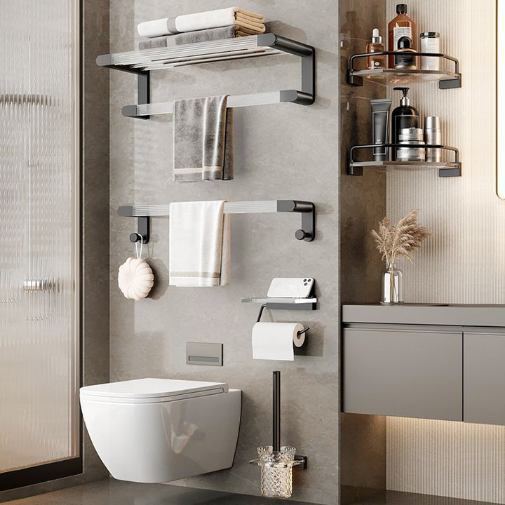 BowLift | Contemporary Black Metal Bathroom Accessories Single Piece or as Set