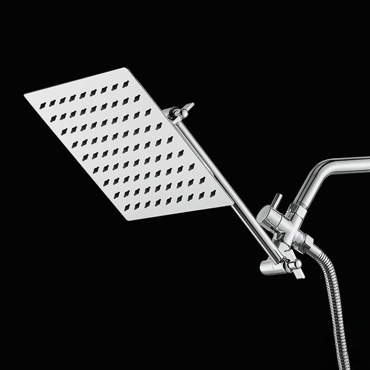 BowLift | Wall Mounted Adjustable Shower Head Modern Square Metal Shower Head