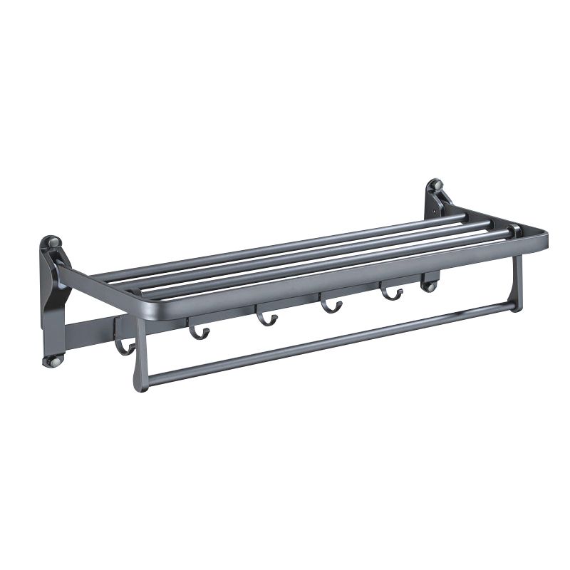 BowLift | Matt gray bathroom accessory set bathroom shelf/towel holder & paper holder included