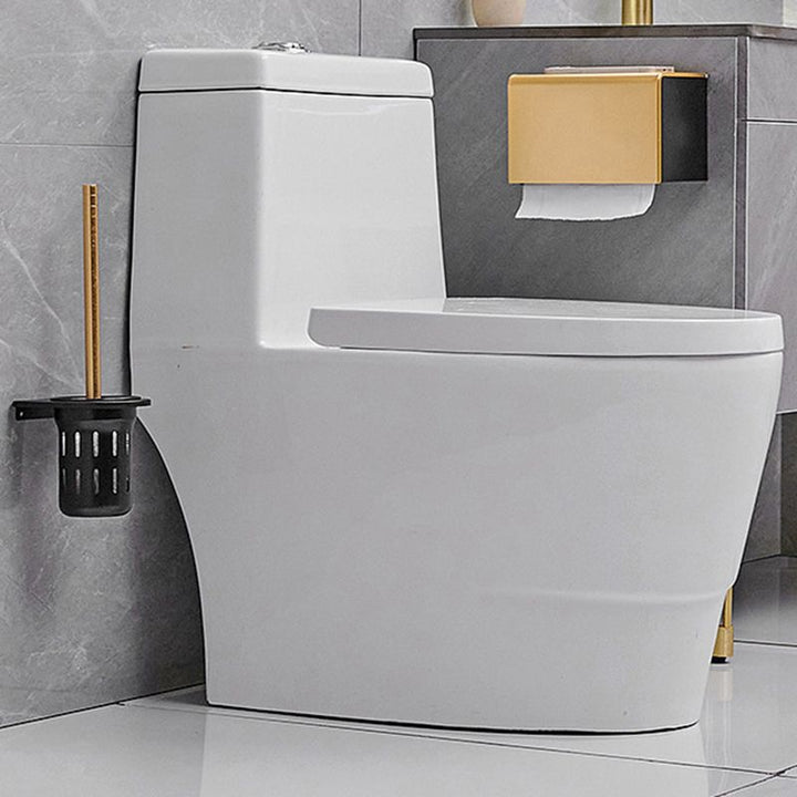 BowLift | Contemporary Bath Accessories Set Black & Golden Bath Shelf/Towel Bar