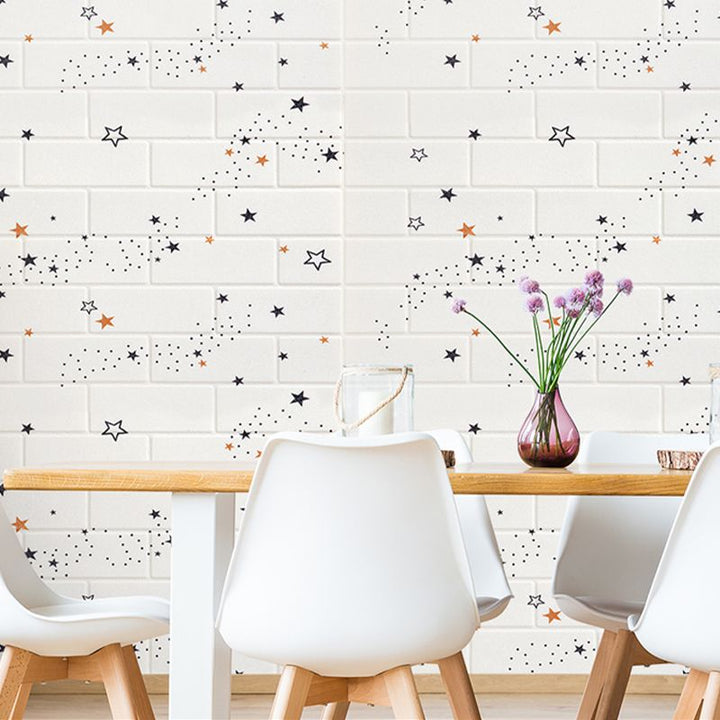 BowLift | XPE Foam Wall Cladding Star Pattern Square Waterproof Wall Cladding for the Living Room