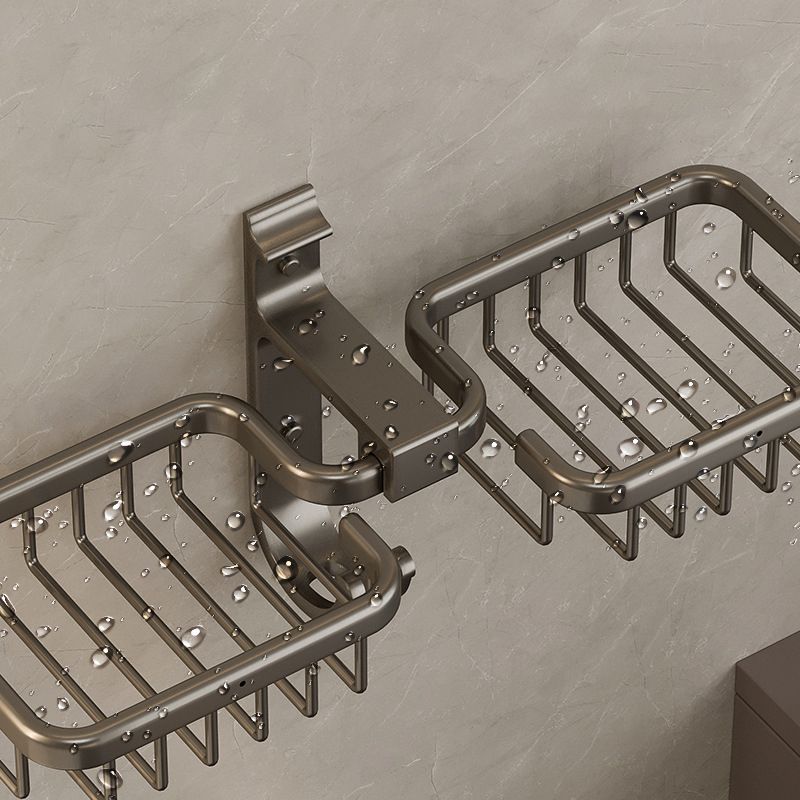 BowLift | Modern Bathroom Accessory Set Shelf Black/Silver/Grey Bathroom Accessories Set