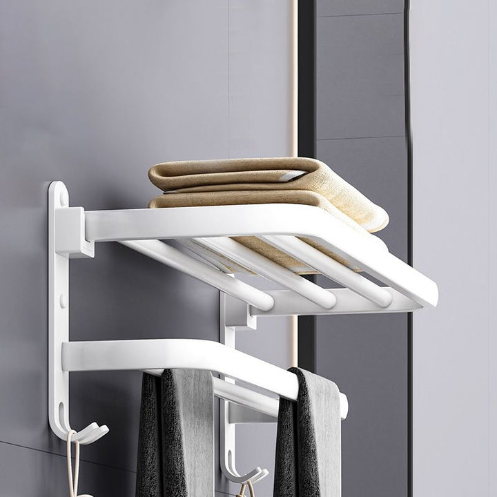 BowLift | White contemporary bathroom accessory set stainless steel aluminum bathroom set