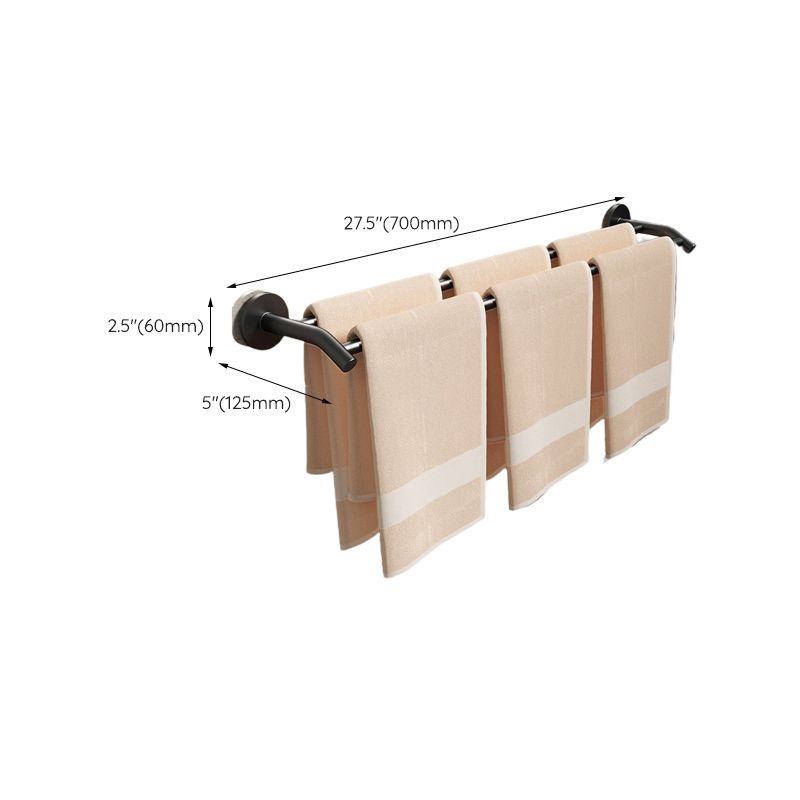 BowLift | Aluminum Bathroom Hardware Set Black Bathroom Accessories Kit Towel Holder