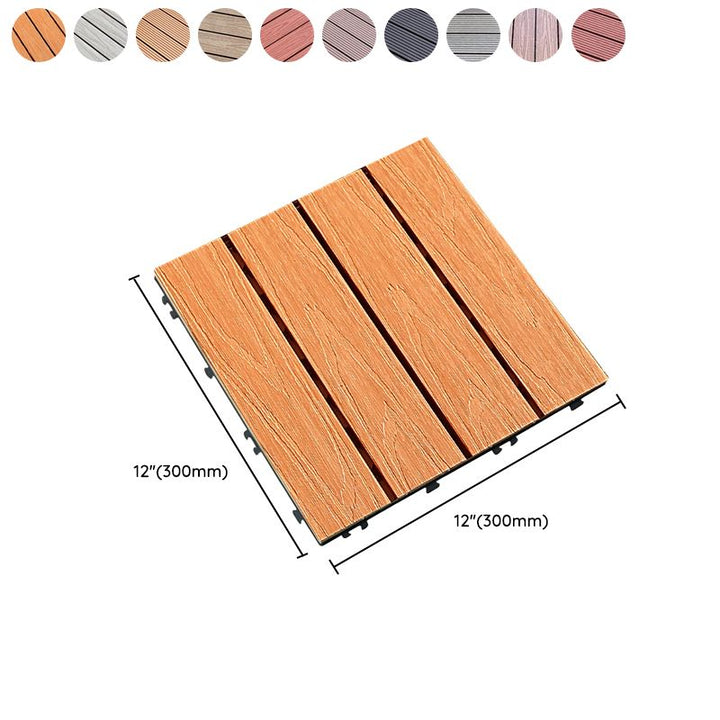 BowLift | Composite deck tile Solid Color Waterproof Patio Floor Tile