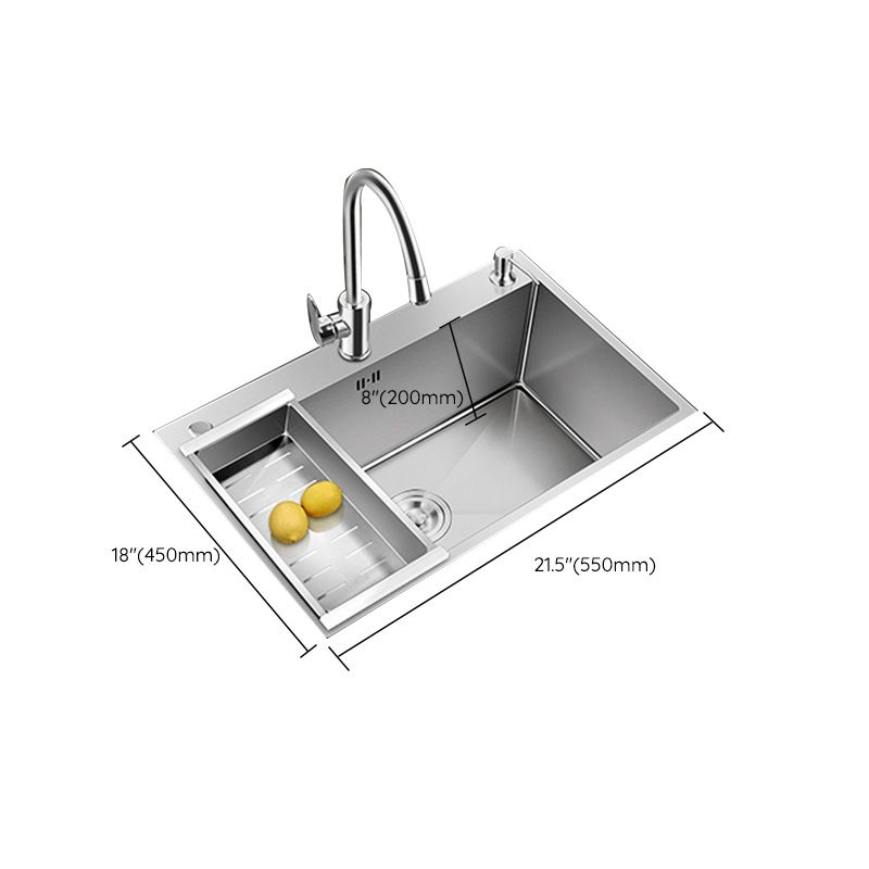 BowLift | Contemporary Style Kitchen Sink Stainless Steel Colorfast Built-in Sink