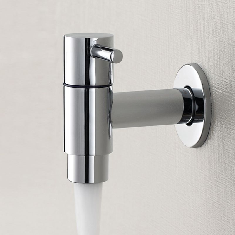 BowLift | Contemporary Wall-Mounted Bathroom Faucet Single Hole Low Arc Solid Brass Circular Faucet