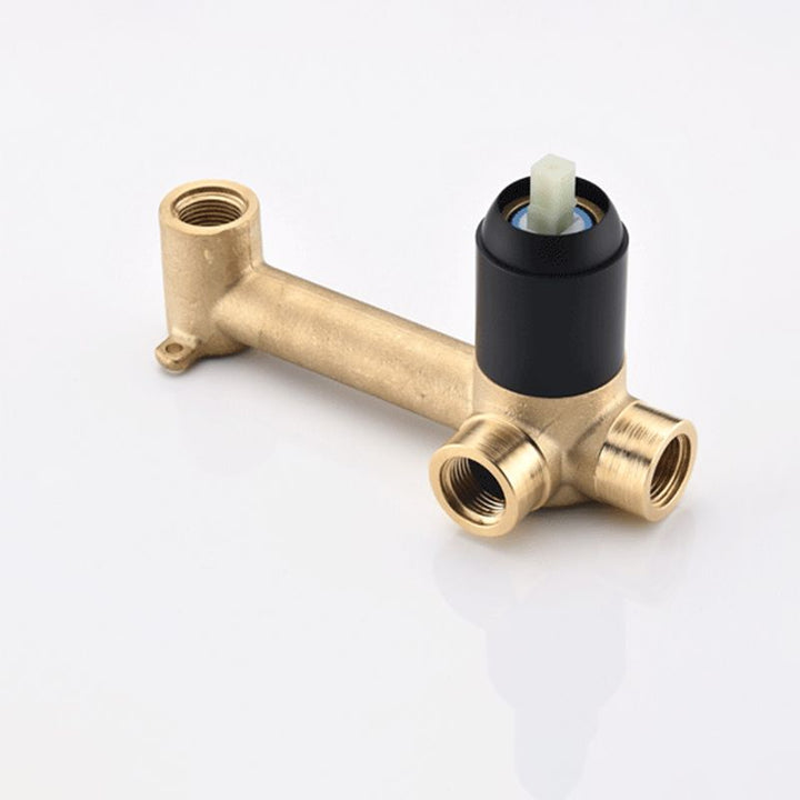 BowLift | Round Single Handle Bathroom Faucet 2-Hole Wall Mounted Bathroom Faucet with Swivel Head