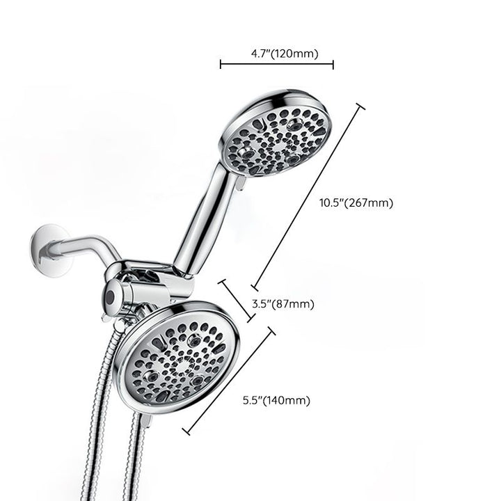 BowLift | Contemporary Shower Combination Adjustable Shower Head Chrome Ceiling Mounted Round Shower Head