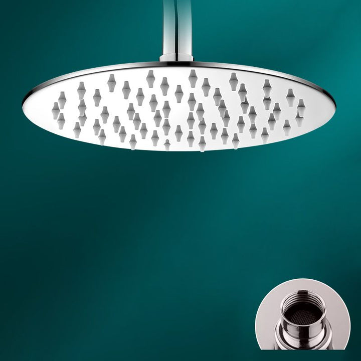 BowLift | Black round fixed shower head Modern design wall-mounted shower head