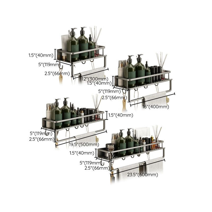BowLift | Minimalism Matte Metal Bathroom Accessory Set Modern Bathroom Rack
