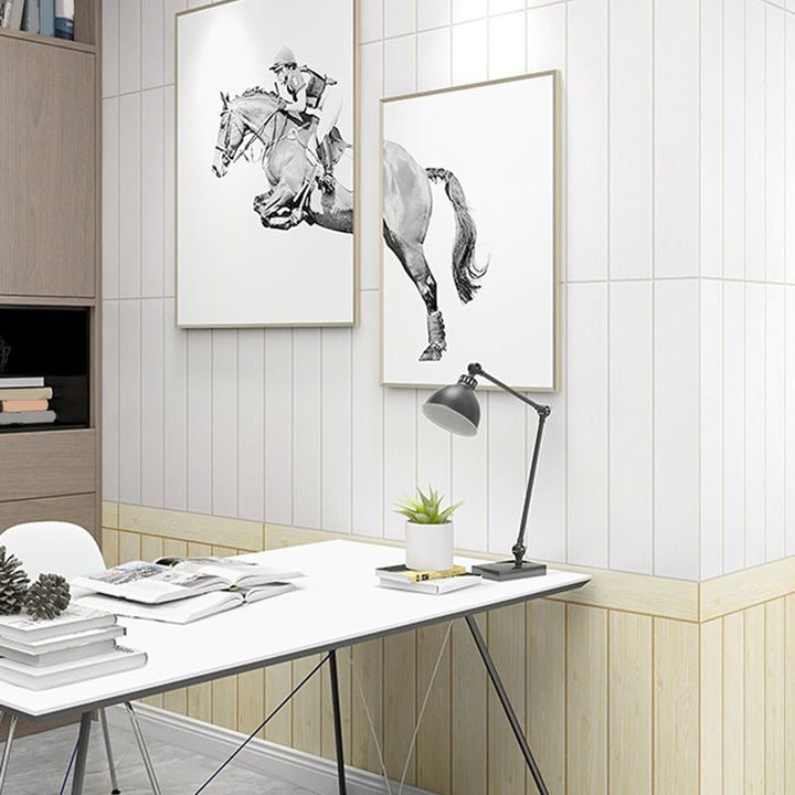 BowLift | Living Room Wall Paneling Peel and Stick Wood Look Design Waterproof Wall Paneling