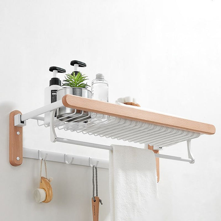 BowLift | White Bathroom Set Solid Wood & Aluminum Bathroom Accessories Individually or as a Set