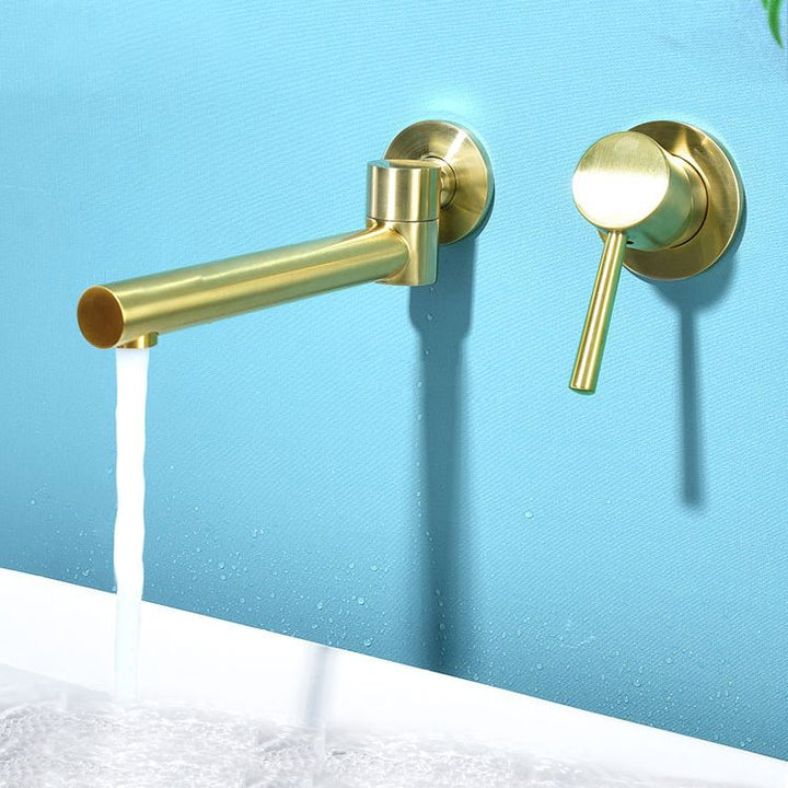 BowLift | Contemporary Wall-Mounted Single-Hand Kitchen Faucet Low Arc Water Filler