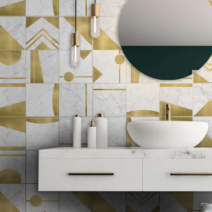 BowLift | Contemporary Mosaic Tile Peel and Stick Tile Kitchen Backsplash Peel and Stick Wall Tile