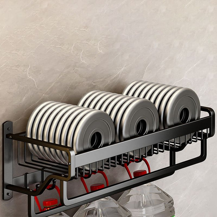 BowLift | Matt Black 2-piece modern bathroom accessories as a single item or as a set with bath shelf