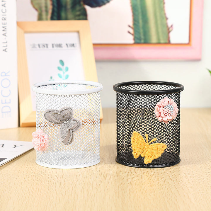 Decorative Mesh Pen Holder Bowlift