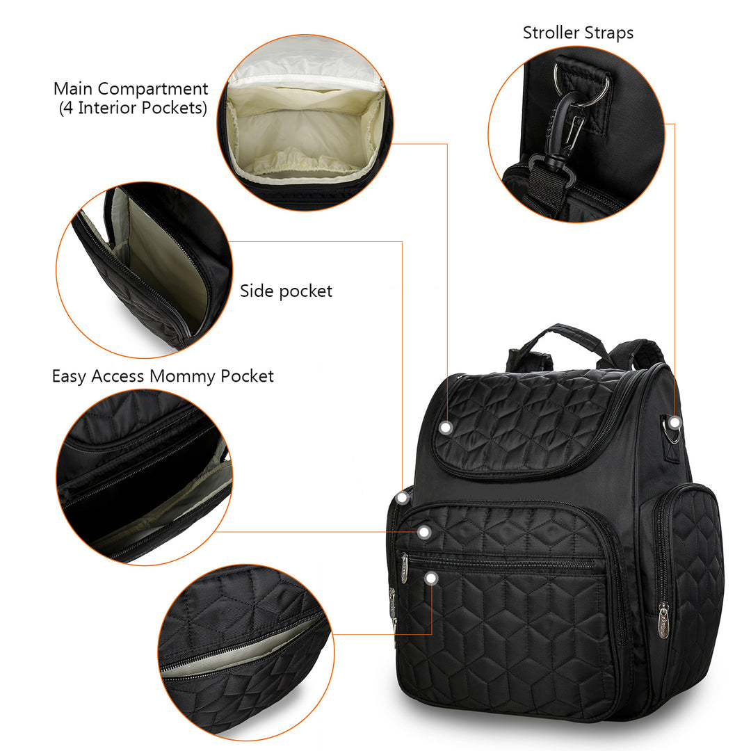 Backpack with Versatile Compartments and Insulating Function Bowlift