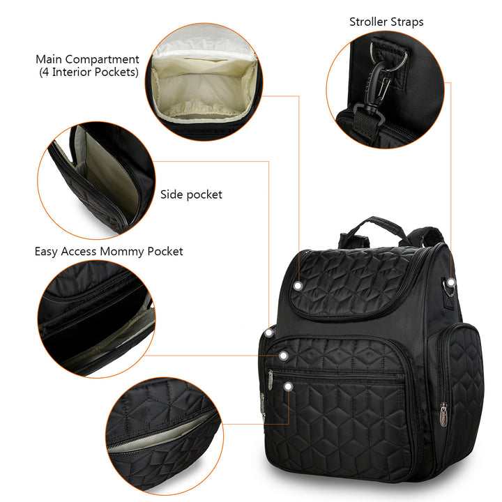 Backpack with Versatile Compartments and Insulating Function Bowlift