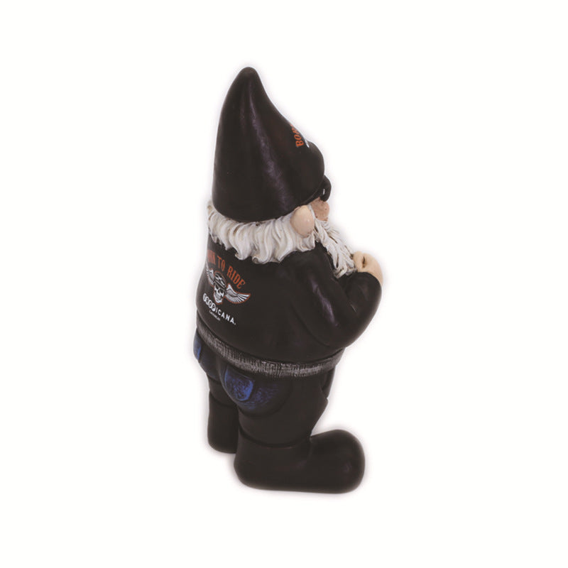 Biker Gnome Figurine